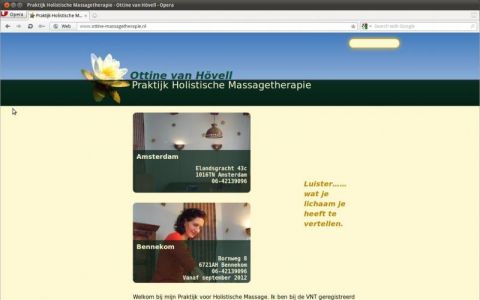Ottine Praktijk Holistische Massagetherapie